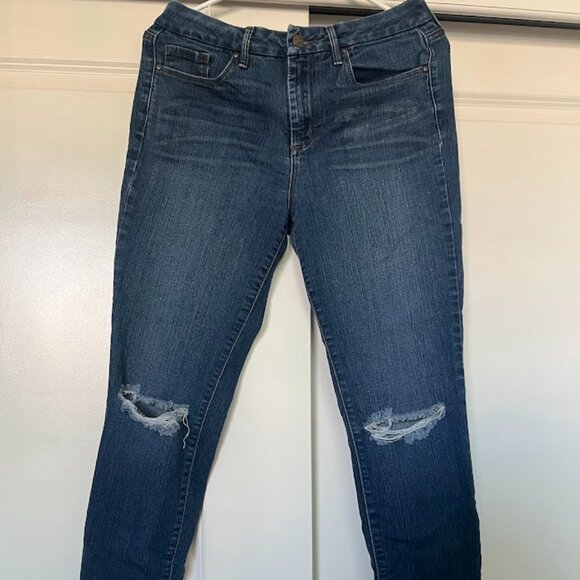 JESSICA SIMPSON Curvy High Rise Skinny Dark Wash Jeans Denim Size 29 - Picture 1 of 7
